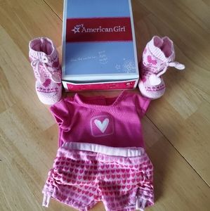 American Girl Doll Sweetheart Pj set for doll